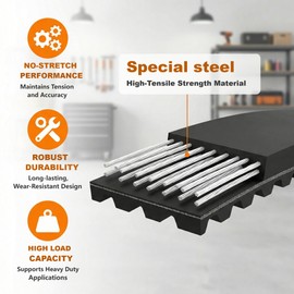 41A5250 Drive Belt, 237" Garage Door Openers Belt for 41ab050-2 7ft High Garage Door,041A5250 Belt Compatible with Chamberlain Liftmaster Sentex Whisper Belt Drive Garage Door Openers Parts,5 Year-QA