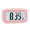 JOPHEK LCD Digital Alarm Clock, Travel Alarm Clock with Temperature