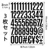 Number Stickers Large Waterproof Sticker Number Sticker Large Black White