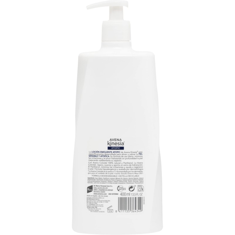 AVENA TOPIC loción emoliente corporal 400 ml