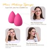 FITDON 3PCS Foundation Concealer Brushes & 2PCS Mini Makeup Sponge