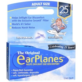 EARPLANES ADULT EAR PLUG 1PR