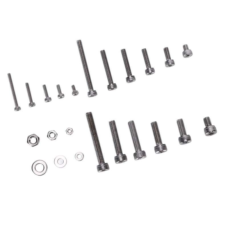 1080Pcs/Set M2 M3 M4 Screw Nut Gasket Kit Stainless Steel