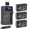 Kastar 3-Pack EN-EL20 Battery and LCD AC Charger Compatible with