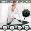 VELVETIO Bath Mats & Pedestal Set, Zero Twist Fluffy Super