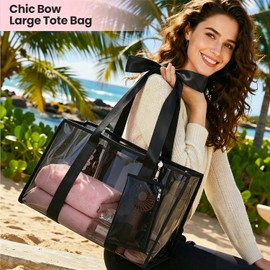Waterproof Jelly Tote Bag Beach Essentials for Women with Pouch
