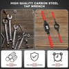 Leriton 2 Pcs Adjustable Tap Wrench Handle Round Die Stock