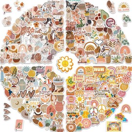 200 Pcs Aesthetic Cute Trendy Vintage Scrapbooking Stickers Paper Pack,Waterproof Vinyl Retro DIY Sticker for Scrapbook, Journal,Water Bottles, Laptop,Phone, Art, Crafts,Bullet Points,Notebook