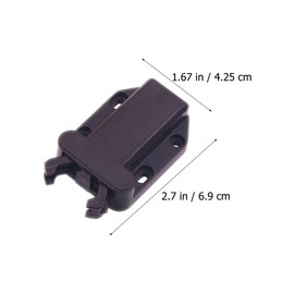 Operitacx 4pcs Door Lock Push Catch Out Push to Open Lock Push Release Cabinet Latches Self Locking Mini Tip Push Catch Lock Open Catch Lock Drawer Magnetic Plastic Bounce Lock