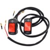 Royitay 2 PCS Motorcycle Headlight Switch Toggle Handlebar Switch 12v