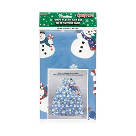 Plastic Jumbo Snowman Holiday Gift Bag
