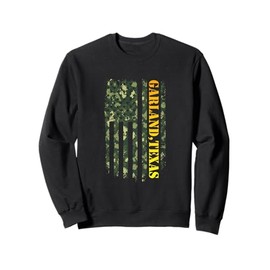 Garland Texas Camouflage Usa Flag Sweatshirt