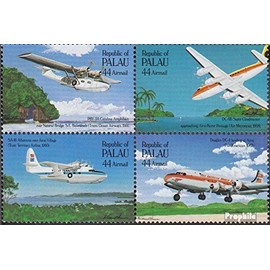 Palau-Islands 92-95 block of four (complete.issue.) unmounted mint/never hinged ** MNH 1985 Airmail about the pacific (Stamps for collectors) Airplanes/Balloons/Zeppelins/Aviation