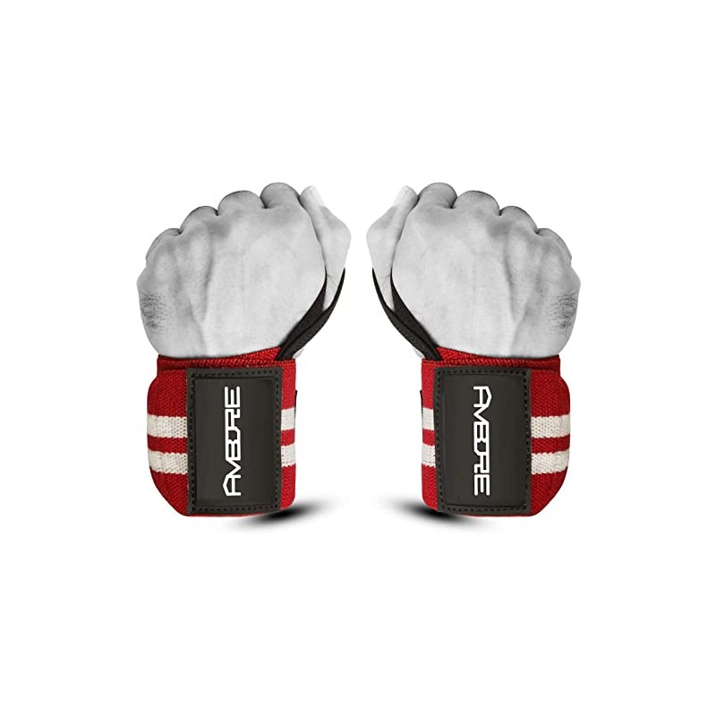 Ambore Weight LIfting Support Wraps Bodybuilding Fitness Gym Workout Pair