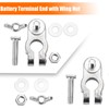 CZC AUTO Car Battery Terminal End with Wing Nut Terminal