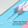 2 PCS Soft Tape Measure Retractable Push Button Measuring Tape