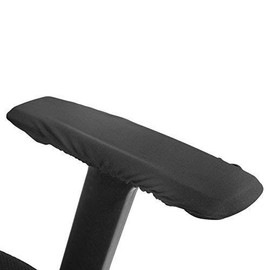 Zerodis 1 Pair Removable Armrest Covers for Office Chair, Elastic Universal Cushions for Armrest Protection, Washable Chair Armrest Pad Covers (Black)