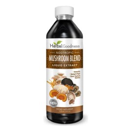 Hongos Nootrópicos Melena De León - Herbal Goodness 12oz                                                                                              