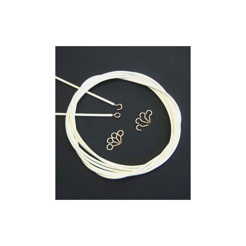 CURTAIN NET EXPANDING WIRE WHITE 96 INCH ( 8 FT