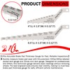2Pcs Mini Tech Gauge 32nds Brake Pad Measuring Tool, 2-in-1