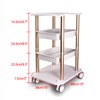 Esthetician Cart with Wheels Utility Salon Rolling Trolley, Two Tiers