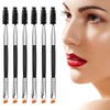 Yoizyfree 6 pcs Duo Eyebrow Brush,Eyelash Brush Mascara Wands Spoolie