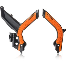 Acerbis X-Grip Frame Guard - Black/16 Orange (2733445229), One size fits most