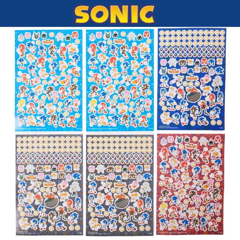 Innovative Designs Sonic Stationery Set for Kids, Sonic Journal, Stickers,