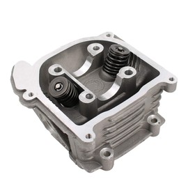 Glixal ATGT-009B GY6 49cc 50cc to 80cc Engine 47mm Cylinder Head Assy with Valves for 139QMB 139QMA Chinese Scooter Engine Moped ATV Quad Go Kart (Non EGR Type, 69mm Valves)