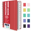 Forvencer Password Book with Individual Alphabetical Tabs, 4" x 5.5"