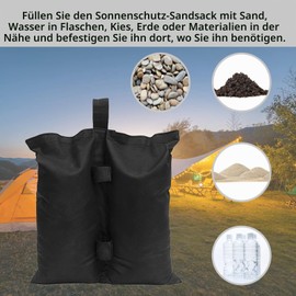 CHRI Weights for Gazebo, Pack of 4, Gazebo Weights Sandbags for Filling Weighting Sandbag Weight Made of 800D Oxford