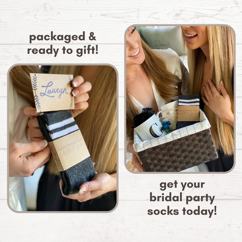 Boutique Bridal Party Bridesmaid Socks Women | Bridesmaid Proposal Gifts