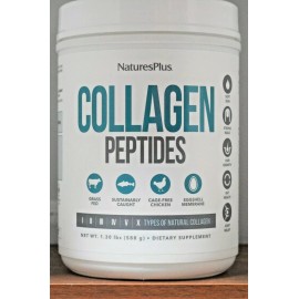 Nature's Plus Collagen Peptides Powder 1.30 lbs (588 g) NaturesPlus Types I II V