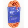 PrimeTrendz 20-Foot General Purpose Indoor-Outdoor Grounded Extension Cord in Orange