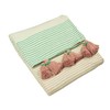 furn. Banda Throw, Cotton, Mink/Pink