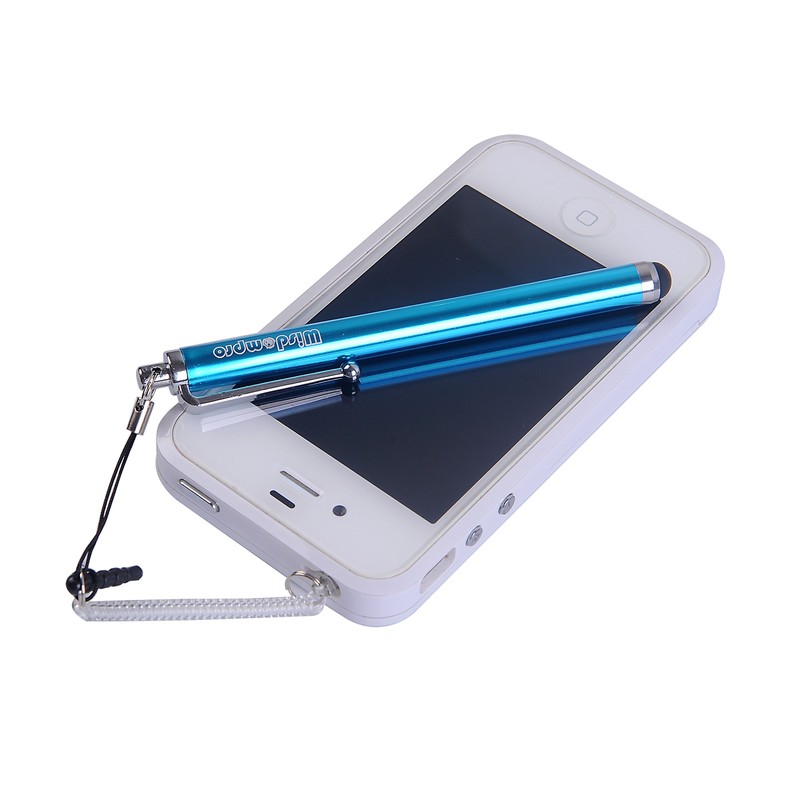 Wisdompro コイルストラップ タッチペン・スタイラス用 伸縮ストラップ 落下・紛失防止 スマホ 3.5mmイヤホンジャック キャップパーツ付き 10本組 クリア