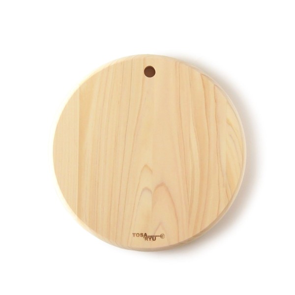 Tosa Ryu TOSARYU SHIMANTO HINOKI Cypress Round Cutting Board (S),