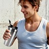 VALESKA Stainless Steel Protein Shaker Bottle, 20-Ounces, Insulated, Leak Proof,