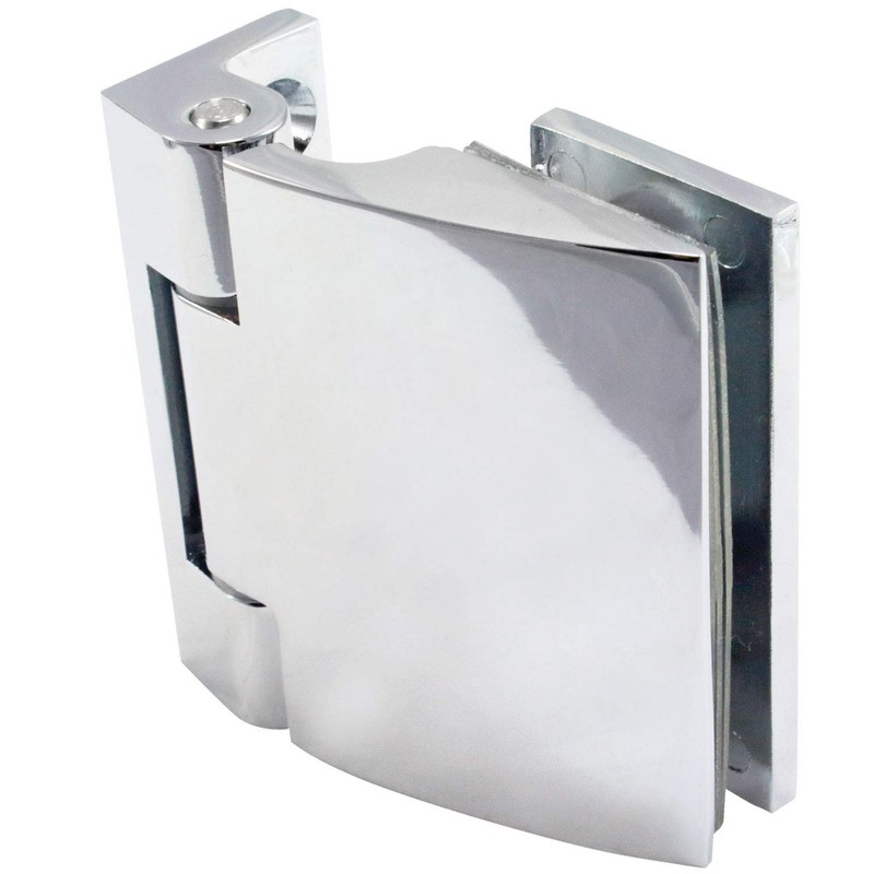 Di Vapor (R) 90 Degree Wall Mounted Shower Door Glass