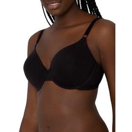 Fruit of the Loom Women's T-Shirt Bra, Black/White/Grey Heather, 38C