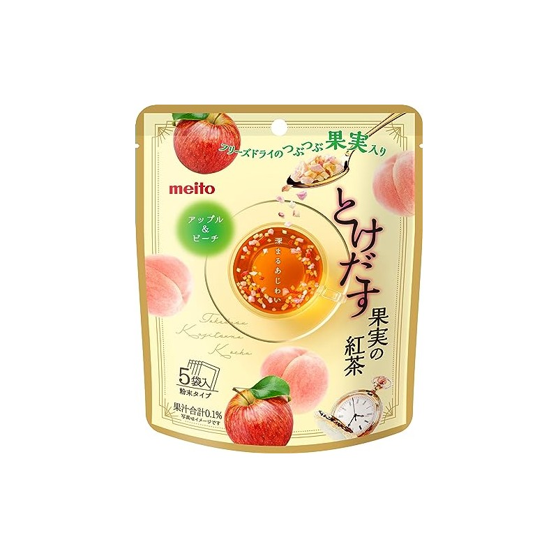 Meito Sangyo Sokedasu Fruit Tea Apple & Peach 5P x