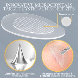 BLOOMORA BLOOMORA Microdart Pimple Patch, Deep Pimple Skin Care Regimen, Microdart Pimple Patch, Zit Patches - Pimple Covers for Face, Pimple Patches Salicylic Acid & Hyaluronic Acid (24 Count)