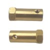 6 x Hex Coupling 7 mm Bore Motor Hex Brass