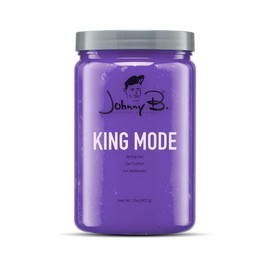 Johnny B King Mode F Styling Hair Gel 32oz Comfortable Haircare with Suede and Citrus Scent Anti-Frizz Shine Level 8/10