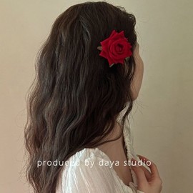 Rose Point Hair Clip Hairpin (WBB0B85) / 장미 포인트 헤어집게 헤어삔 헤어핀 (WBB0B85)