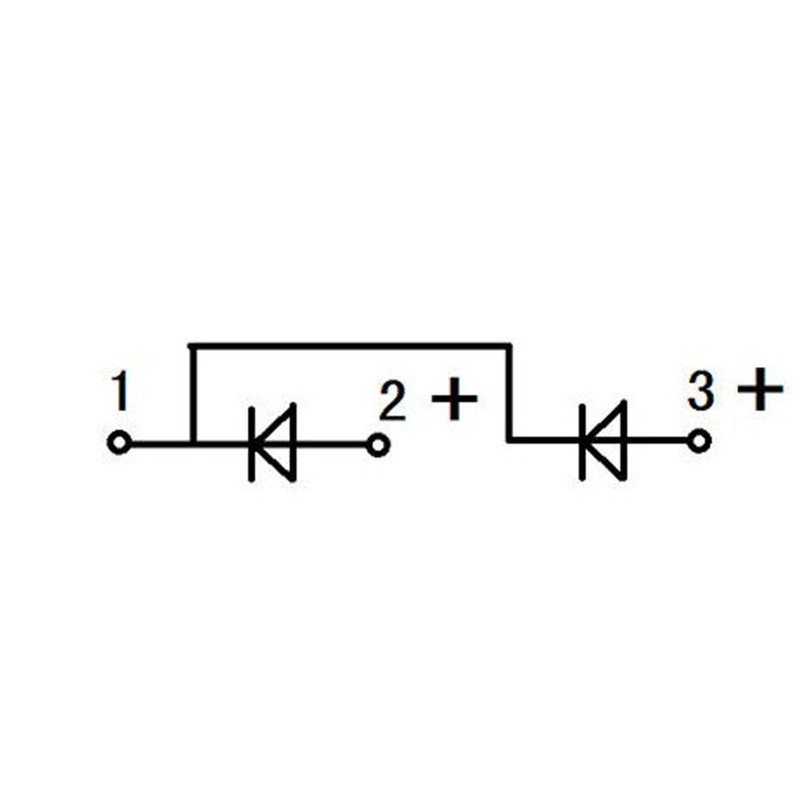 3 Terminal Rectifier Module 2 in 1 Out Common Cathode