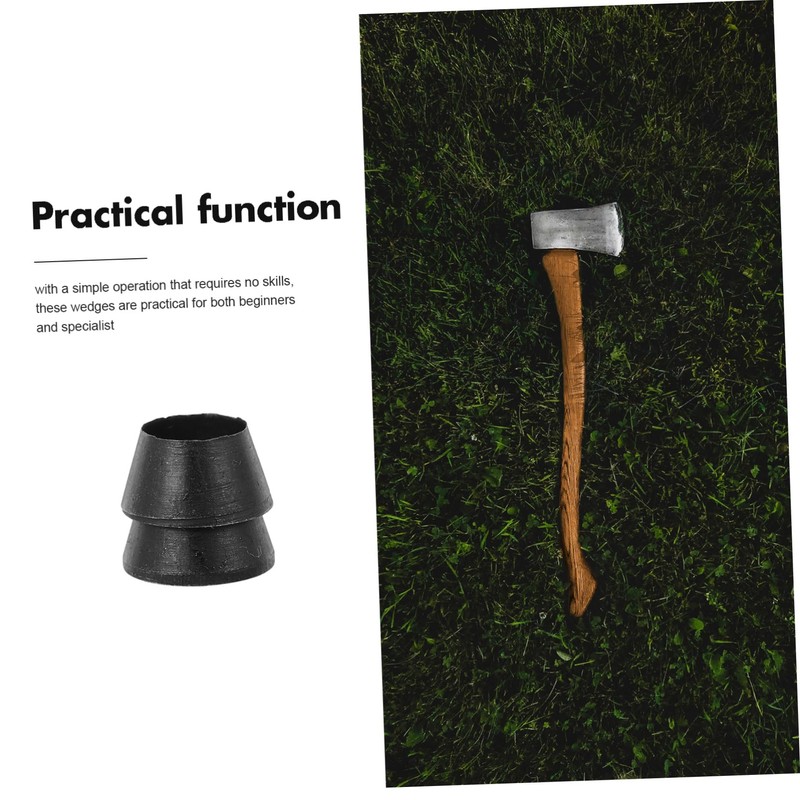 Abaodam 4pcs Reinforced Metal Axe Wedges Kit for Carpentry and