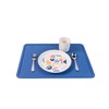 CHAMOS Montessori Placemat for Toddlers - Non Slip - Saphire