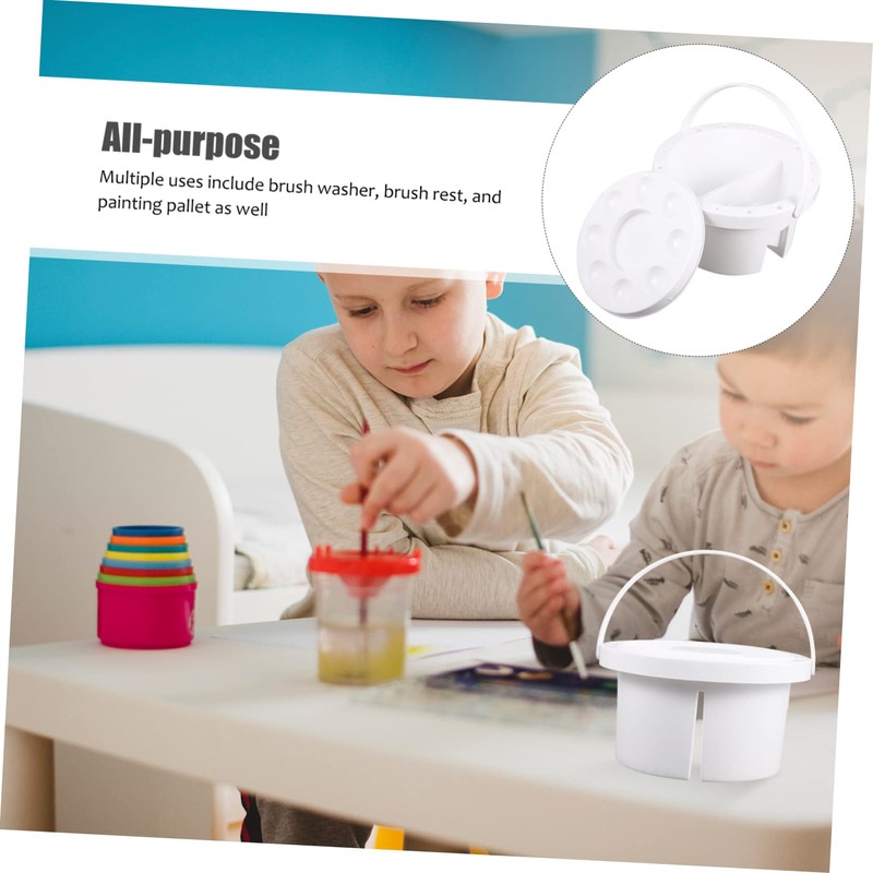DOITOOL Pen Wash Bucket Multi-use Painting Brush Basin Tidy Art