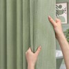 NDDYCU Sage Green Shower Curtain Boho Cotton Texture Mid Century